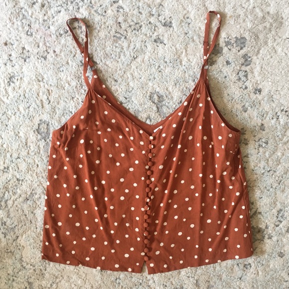 Madewell button-down cami top in inkspot dots - Picture 2 of 7